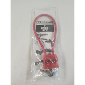 LOCKDOWN 11" REINFORCED CABLE LOCK 2 KEYS FOR MOST HANDGUNS SHOTGUNS RIFLES NEW!